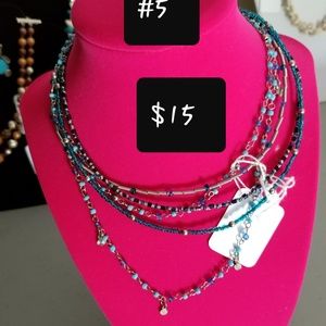 Beaded multi colored necklace